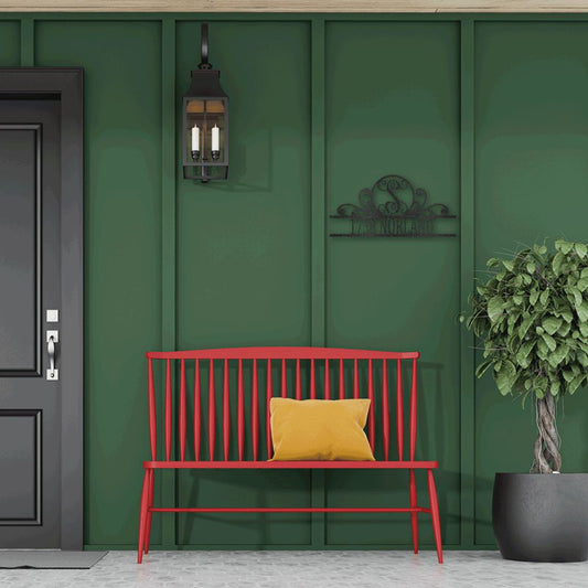 Scroll Family Name - Metal Wall Art