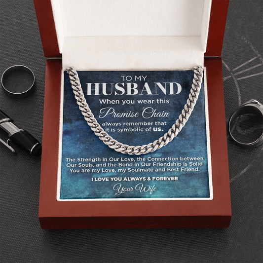 To My Husband Promise Chain Necklace - It's About Us