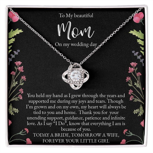Mother of Bride Necklace Gift from Daughter on her wedding day