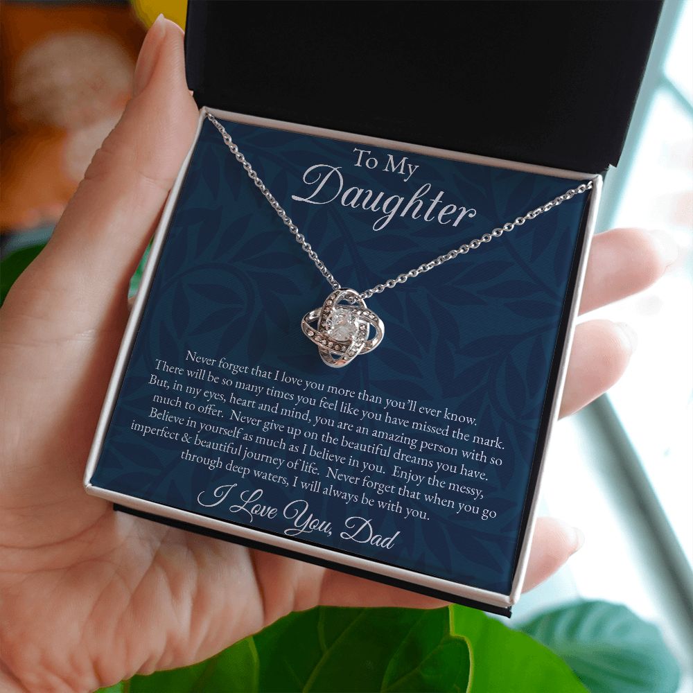 Love Lock Necklace to Daughter from Dad