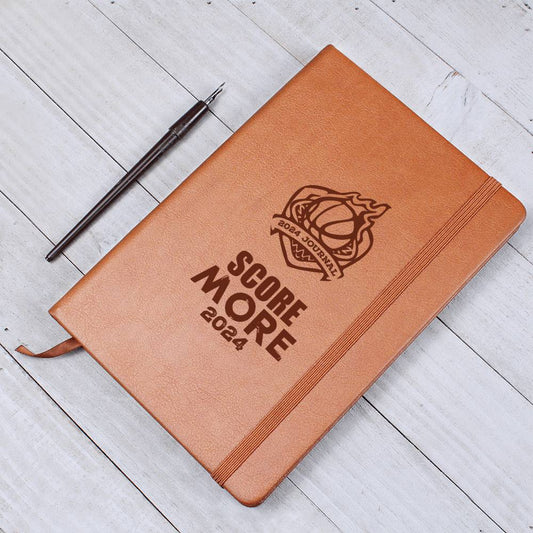 Score More 2024 Vegan Leather Journal or Play Book For the Baseball Athlete