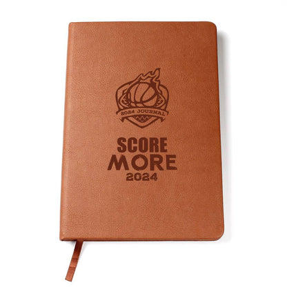 Score More 2024 Vegan Leather Journal or Play Book For the Baseball Athlete