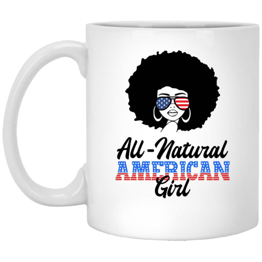 All-Natural American Girl - 11 oz. White Mug