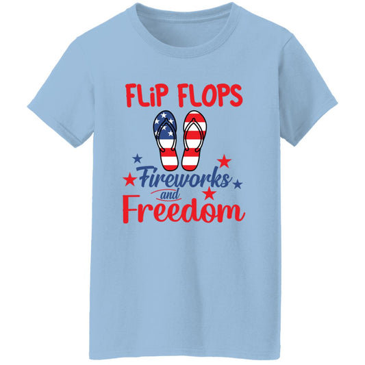 Flip Flops - Ladies G500L 5.3 oz. T-Shirt