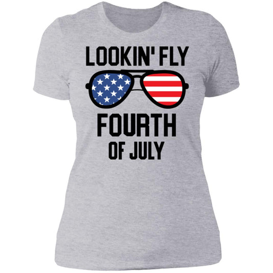 Lookin Fly 4th of July - NL3900 Ladies' Boyfriend T-Shirt