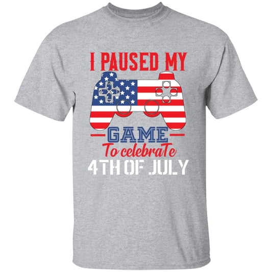 Paused Game for 4th - Men - G500 5.3 oz. T-Shirt