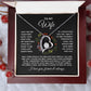 To My Wife Forever Love Circled with Flowers Necklace - Valentine Anniversary Birthday Gift for Wife