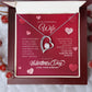 To My Wonderful Wife Forever Love Necklace - Happy Valentine's Day Gift for Wife