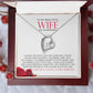 To Wife Sweetheart Forever Love Necklace Sweetheart | Gift for Wife, Anniversary Necklace, Birthday, Valentines Gift
