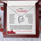 To My Soulmate Forever Love Heart Necklace - Roses Valentine's Day Gift for Girlfriend, Fiance' Wife