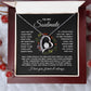To My Soulmate Forever Love Circled with Flowers Necklace - Gift for Girlfriend, Fiance, Wife, Love of Your Life