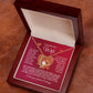 To My Beautiful Wife Forever Love Heart Necklace - Valentine's Hearts - Valentine's Day Gift for Wife