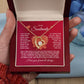 To My Soulmate Forever Love Heart Necklace - Valentine's Hearts - Valentine's Day Gift for Girlfriend, Fiance' Wife