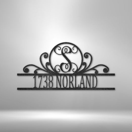 Scroll Family Name - Metal Wall Art