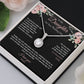 Daughter Wedding Day Eternal Hope Necklace - BkPk Message Card
