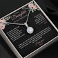 Daughter Wedding Day Eternal Hope Necklace - BkPk Message Card