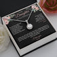 Daughter Wedding Day Eternal Hope Necklace - BkPk Message Card