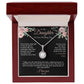 Daughter Wedding Day Eternal Hope Necklace - BkPk Message Card