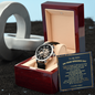 To My Son on Your Wedding Day Classic Watch with Message Card and Luxury Box