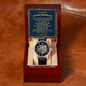 To My Son on Your Wedding Day Classic Watch with Message Card and Luxury Box