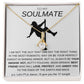 To My Soulmate Necklace - Baseball Cap Wearing Best Friend - Pole Dancing Soul Mate Gift for Valentine's Day, Anniversary, Birthday - WC
