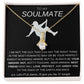 To My Soulmate Necklace - Baseball Cap Wearing Best Friend - Pole Dancing Soul Mate Gift for Valentine's Day, Anniversary, Birthday - BC