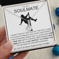 To My Soulmate Necklace - Baseball Cap Wearing Best Friend - Pole Dancing Soul Mate Gift for Valentine's Day, Anniversary, Birthday - WC