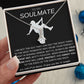 To My Soulmate Necklace - Baseball Cap Wearing Best Friend - Pole Dancing Soul Mate Gift for Valentine's Day, Anniversary, Birthday - BC