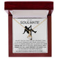 To My Soulmate Necklace - Baseball Cap Wearing Best Friend - Pole Dancing Soul Mate Gift for Valentine's Day, Anniversary, Birthday - WC