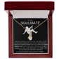 To My Soulmate Necklace - Baseball Cap Wearing Best Friend - Pole Dancing Soul Mate Gift for Valentine's Day, Anniversary, Birthday - BC