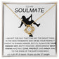 To My Soulmate Love Knot Necklace - Baseball Cap Wearing Best Friend - Pole Dancing Soulmate Gift for Valentine's Day, Anniversary, Birthday - WC