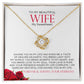 To My Wife Sweetheart Love Knot Necklace  | Gift for Wife, Anniversary Necklace, Birthday, Valentines Gift