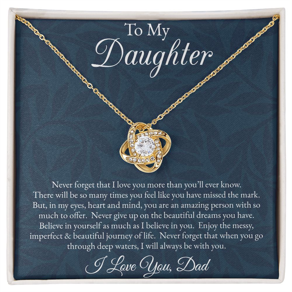 Love Lock Necklace to Daughter from Dad