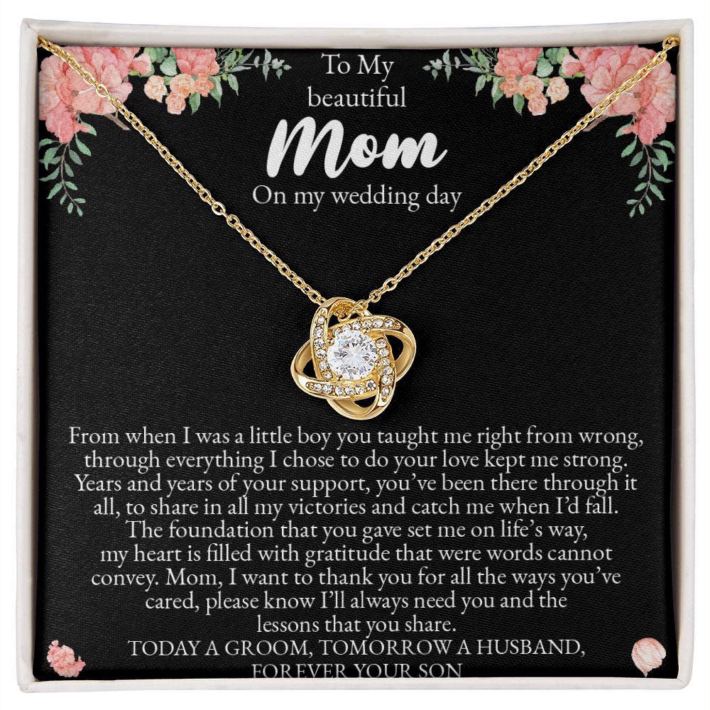 Mother of the Groom Gift from Son - Mother of the Groom Necklace - Gift from Groom