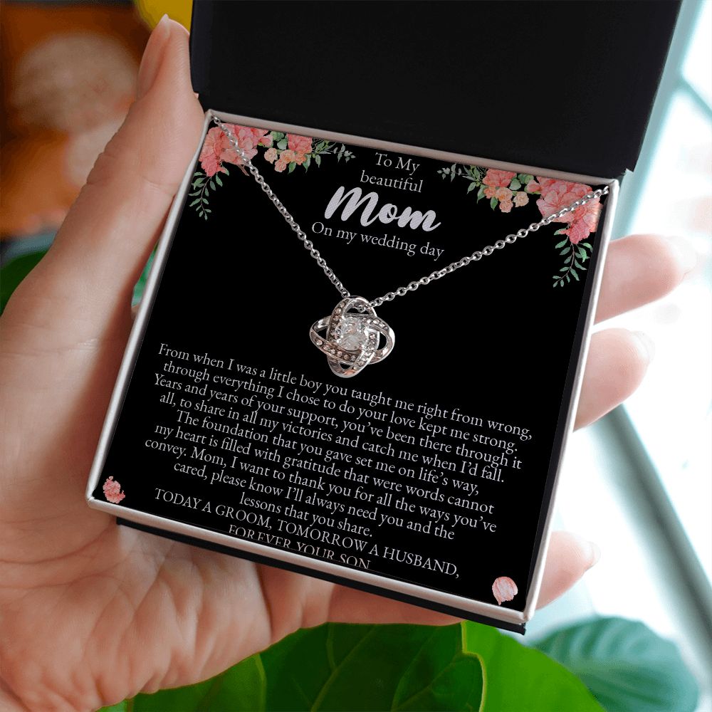 Mother of the Groom Gift from Son - Mother of the Groom Necklace - Gift from Groom