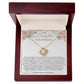 Love Knot Necklace for Daughter on Her Wedding Day From Mom
