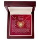 To My Beautiful Wife Love Knot Necklace - Valentine's Hearts - Valentine's Day Gift for Wife