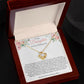 Love Knot Necklace for Daughter on Her Wedding Day From Mom