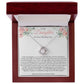 Love Knot Necklace for Daughter on Her Wedding Day From Mom
