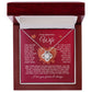 To My Beautiful Wife Love Knot Necklace - Valentine's Hearts - Valentine's Day Gift for Wife