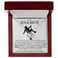 To My Soulmate Love Knot Necklace - Baseball Cap Wearing Best Friend - Pole Dancing Soulmate Gift for Valentine's Day, Anniversary, Birthday - WC