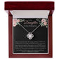Love Knot Necklace for Daughter on Her Wedding Day