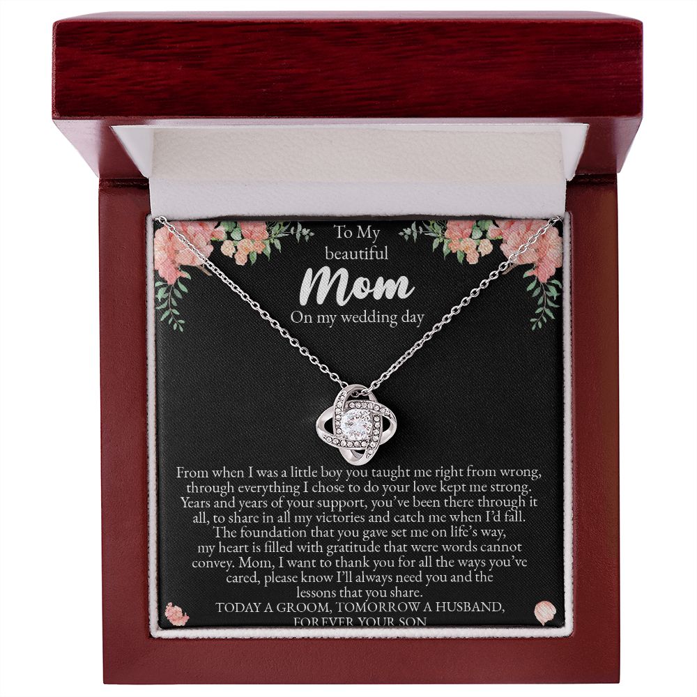 Mother of the Groom Gift from Son - Mother of the Groom Necklace - Gift from Groom