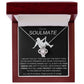 To My Soulmate Love Knot Necklace - Baseball Cap Wearing Best Friend - Pole Dancing Soulmate Gift for Valentine's Day, Anniversary, Birthday - BC