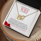 To My Beautiful Wife Hearts Linked Necklace | Gift for Wife, Anniversary Necklace, Birthday, Valentines Gift