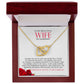 To My Beautiful Wife Hearts Linked Necklace | Gift for Wife, Anniversary Necklace, Birthday, Valentines Gift