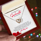 To My Soulmate Sweetheart Hearts Linked Necklace Sweetheart | Gift for Wife Girlfriend Fiancée, Anniversary Necklace, Birthday, Valentines Gift