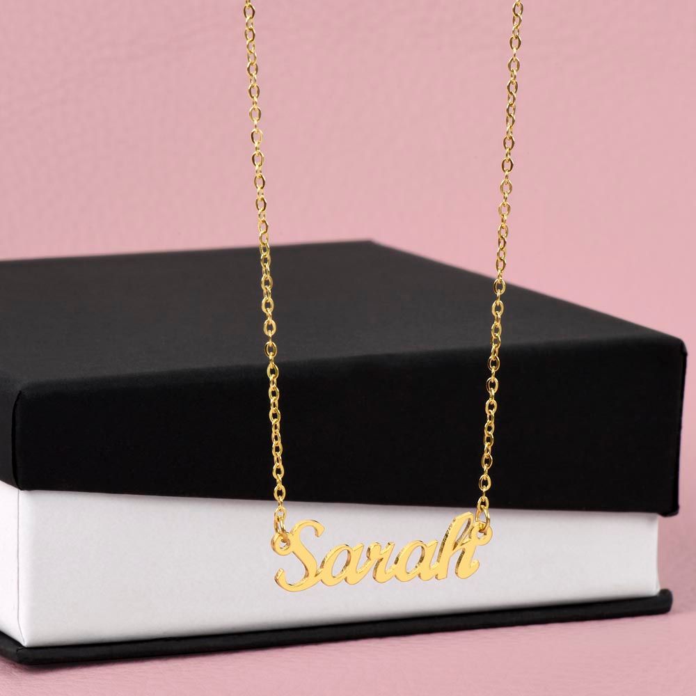 To My Wonderful Wife Custom Name Necklace - Valentine's Day Gift for Wife