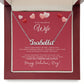 To My Wonderful Wife Custom Name Necklace - Valentine's Day Gift for Wife
