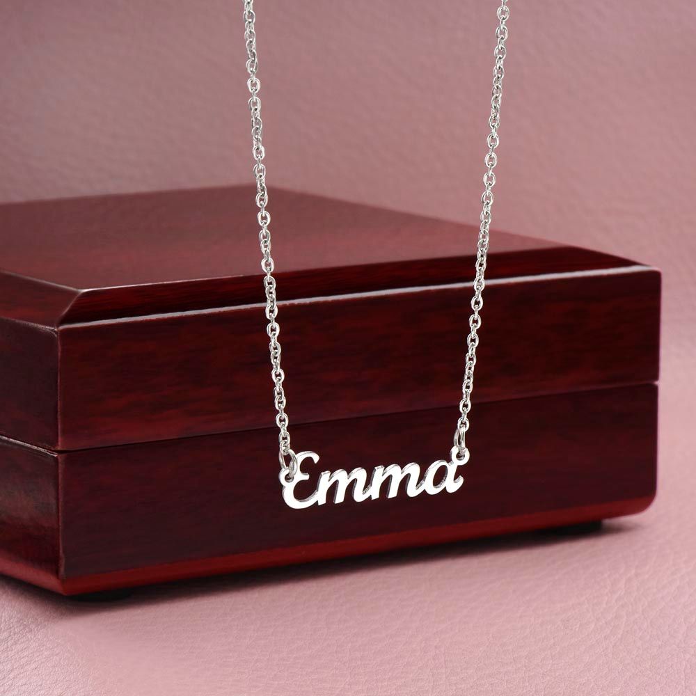 To My Wonderful Wife Custom Name Necklace - Valentine's Day Gift for Wife
